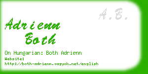 adrienn both business card